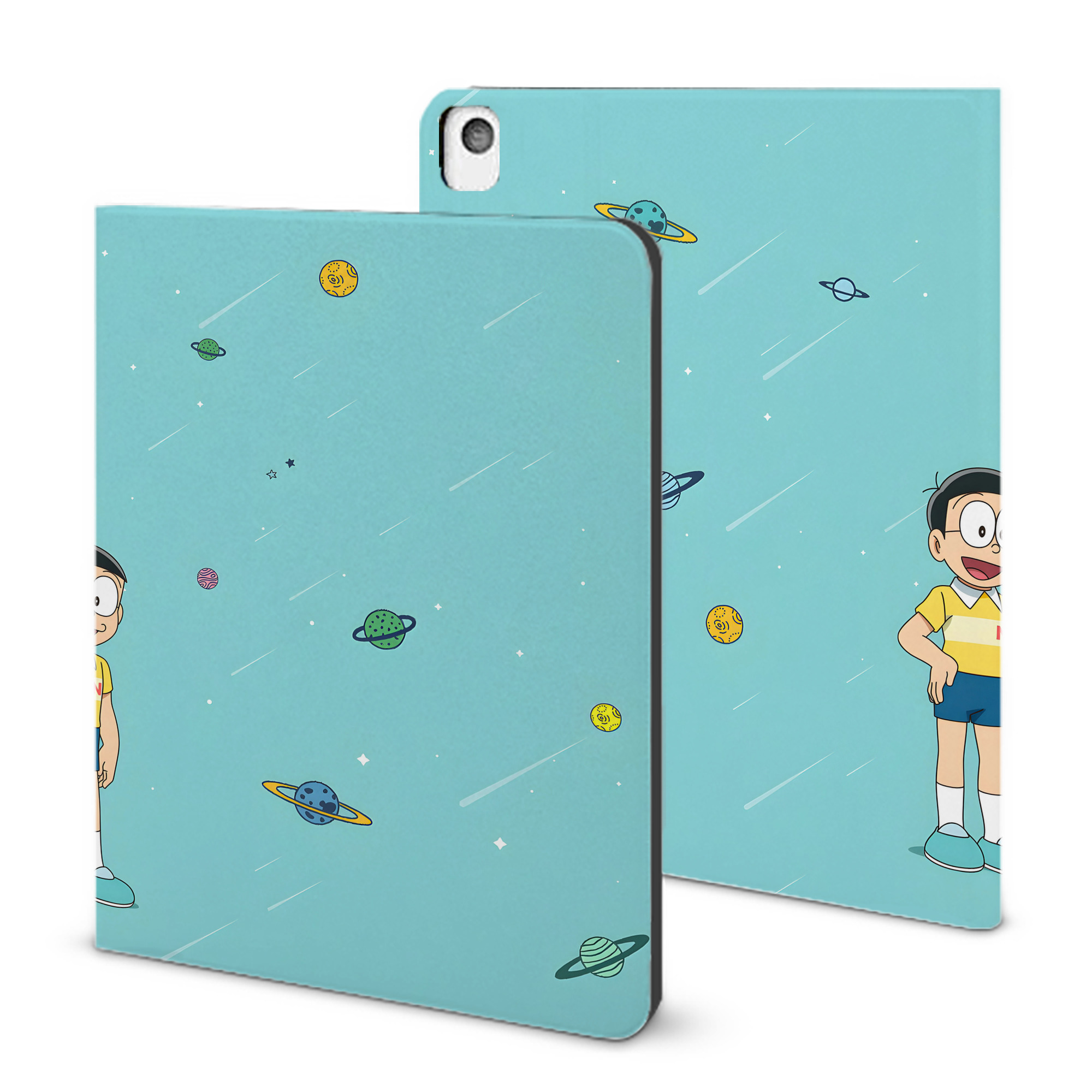 （画像用） ドラえもん Doraemon IPadケース ペンホルダー付き ブックスタイルデザイン